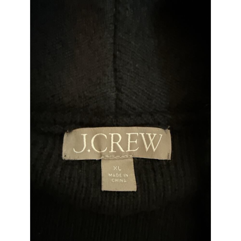 J.Crew Cocoon Sweater Blazer Cardigan Black Oversized Wool Blend XL - Picture 7 of 8